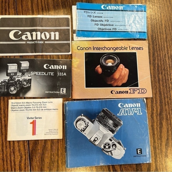 Vintage Canon AV-1 SLR Film Camera Kit - Picture 11 of 15